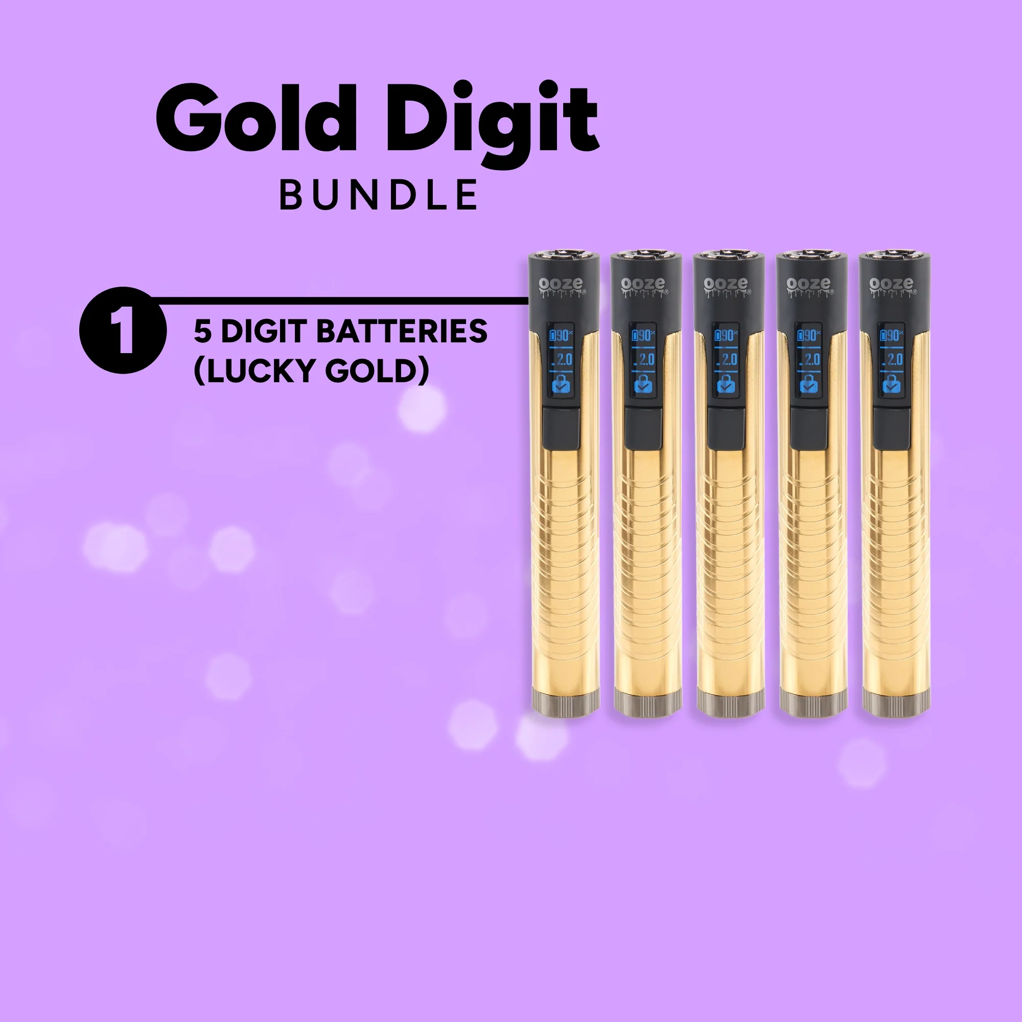 Gold Digit 5-Pack - Image 2