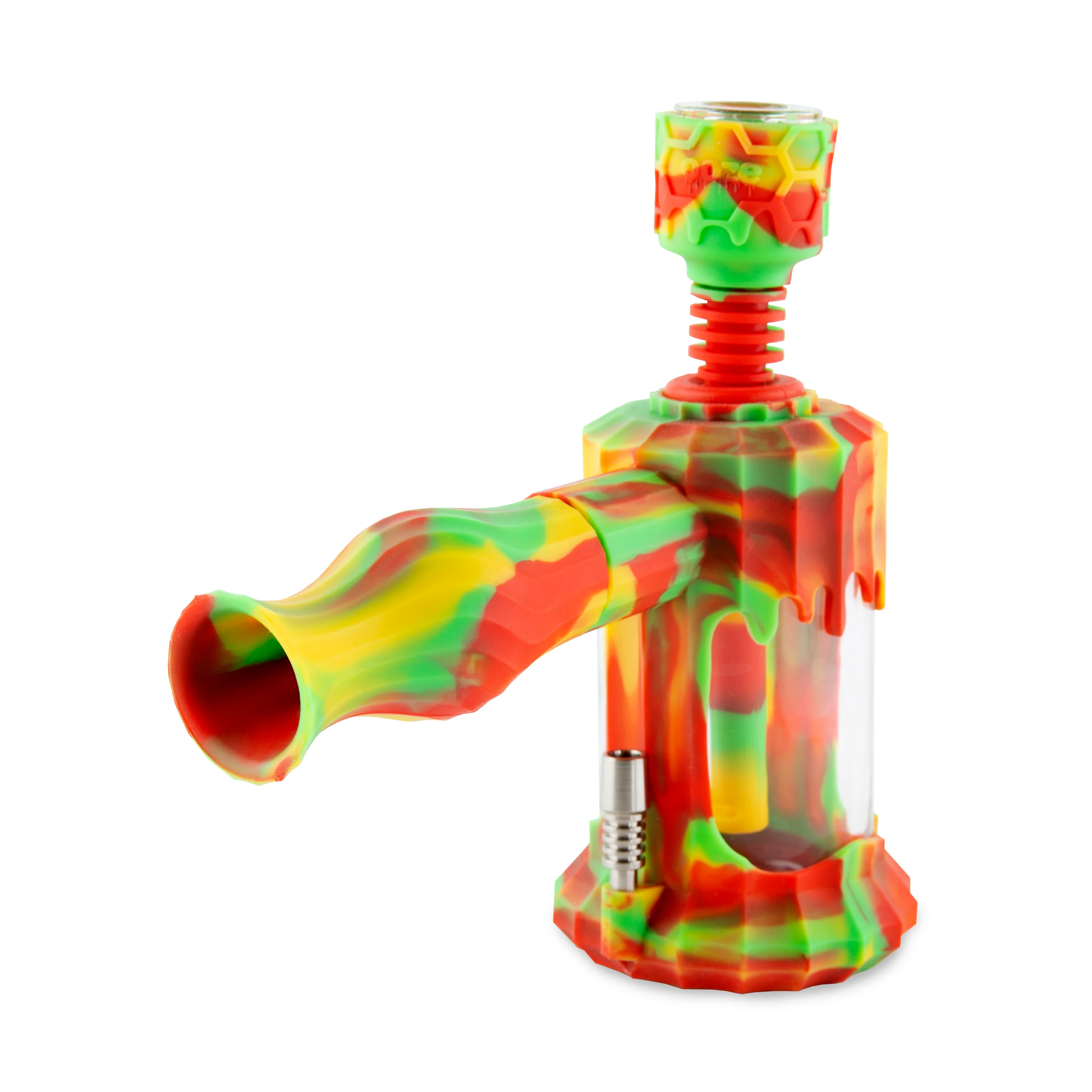 Clobb – Silicone Glass 4-in-1 Hybrid -  Rasta - Image 5