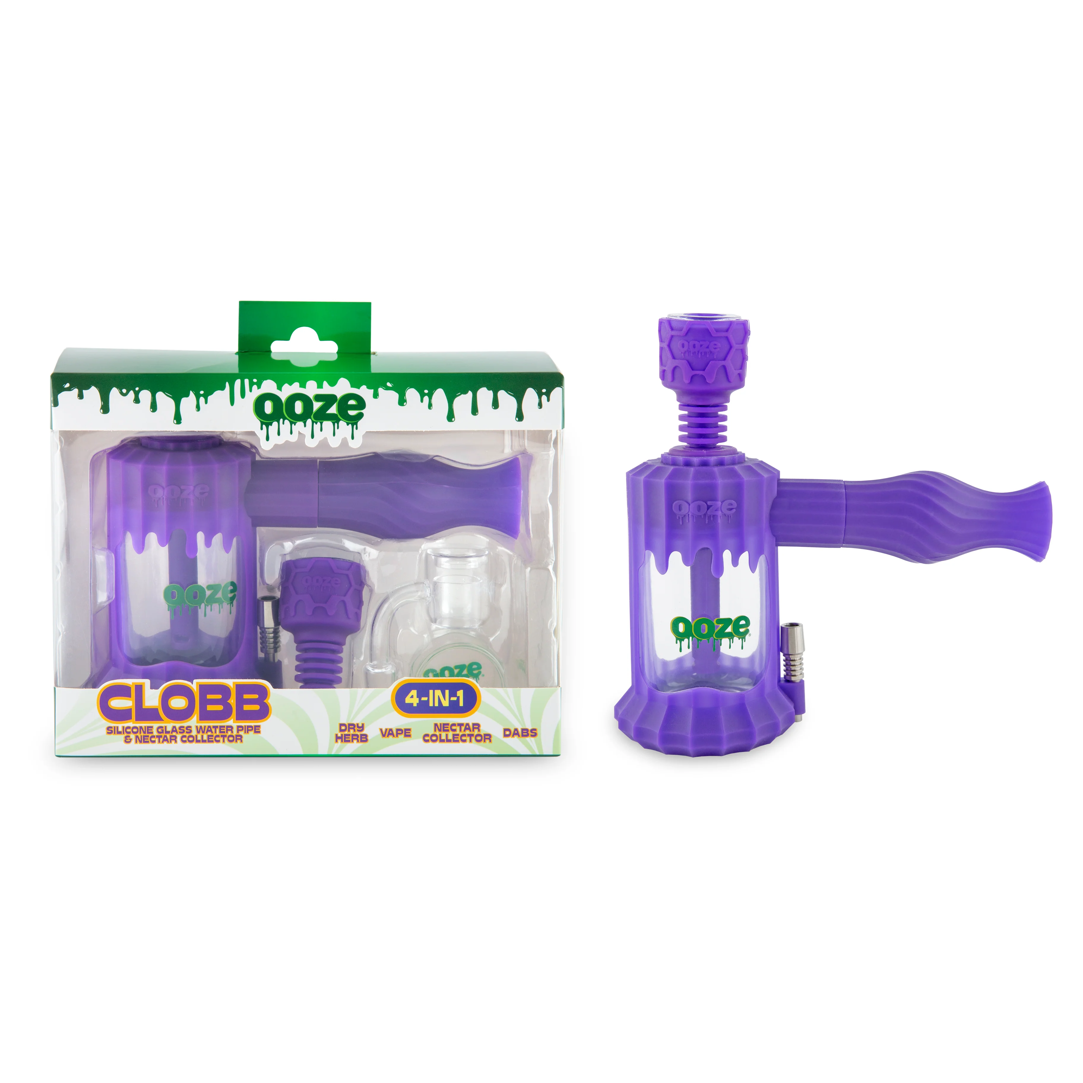 Clobb – Silicone Glass 4-in-1 Hybrid -  Ultra Purple - Image 6