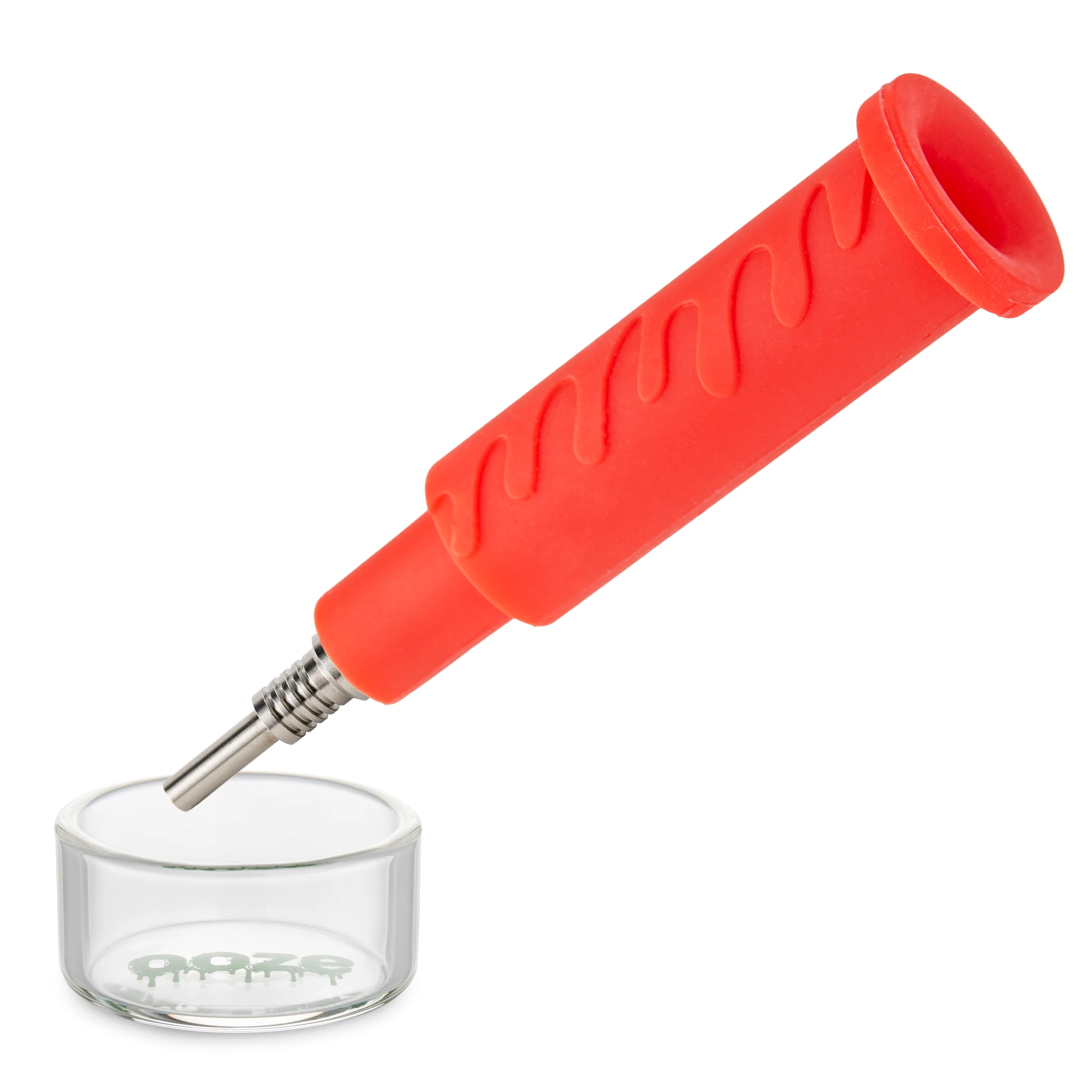 Ooze Cranium Silicone Water Pipe, Dab Rig & Dab Straw - Scarlet - Image 10