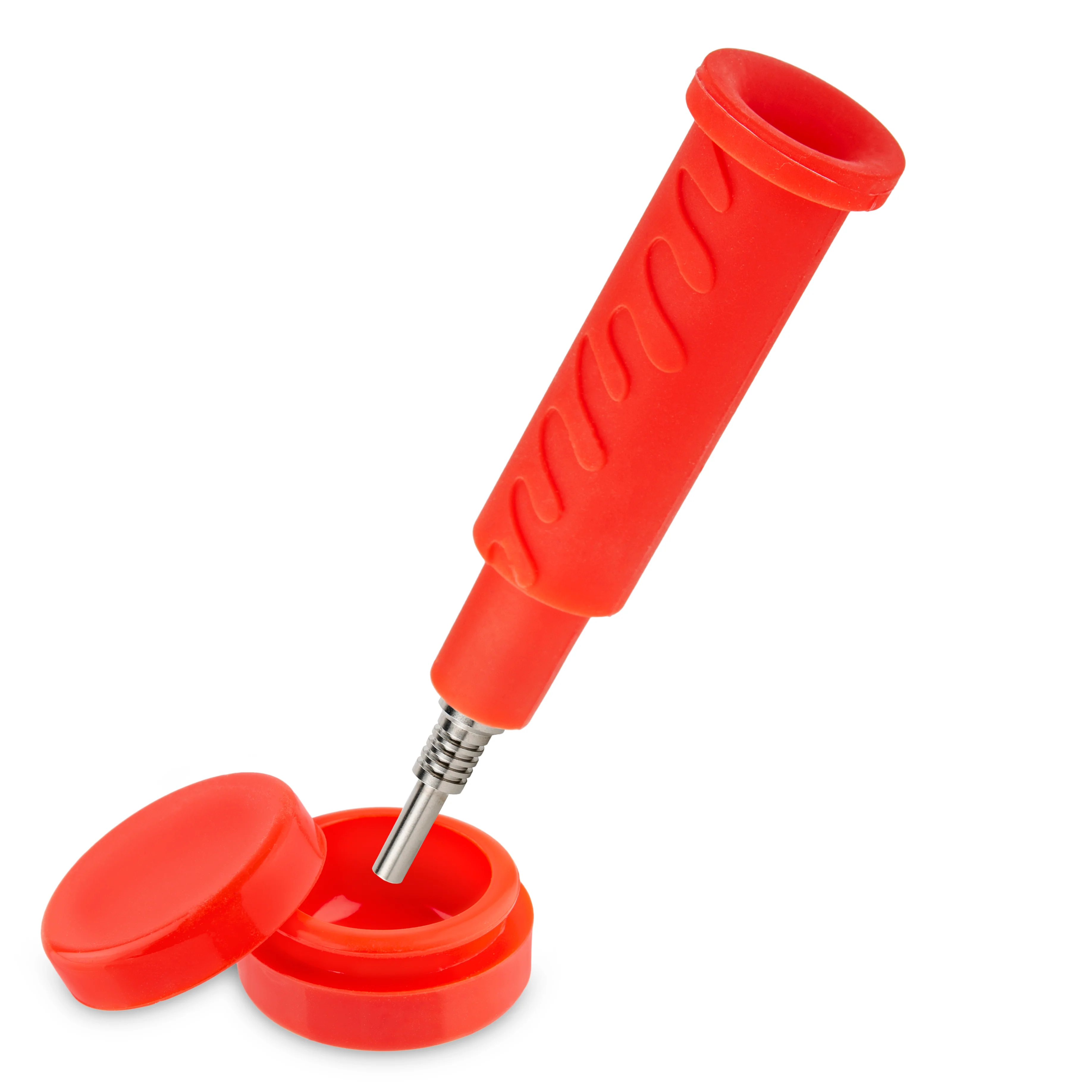 Ooze Cranium Silicone Water Pipe, Dab Rig & Dab Straw - Scarlet - Image 9