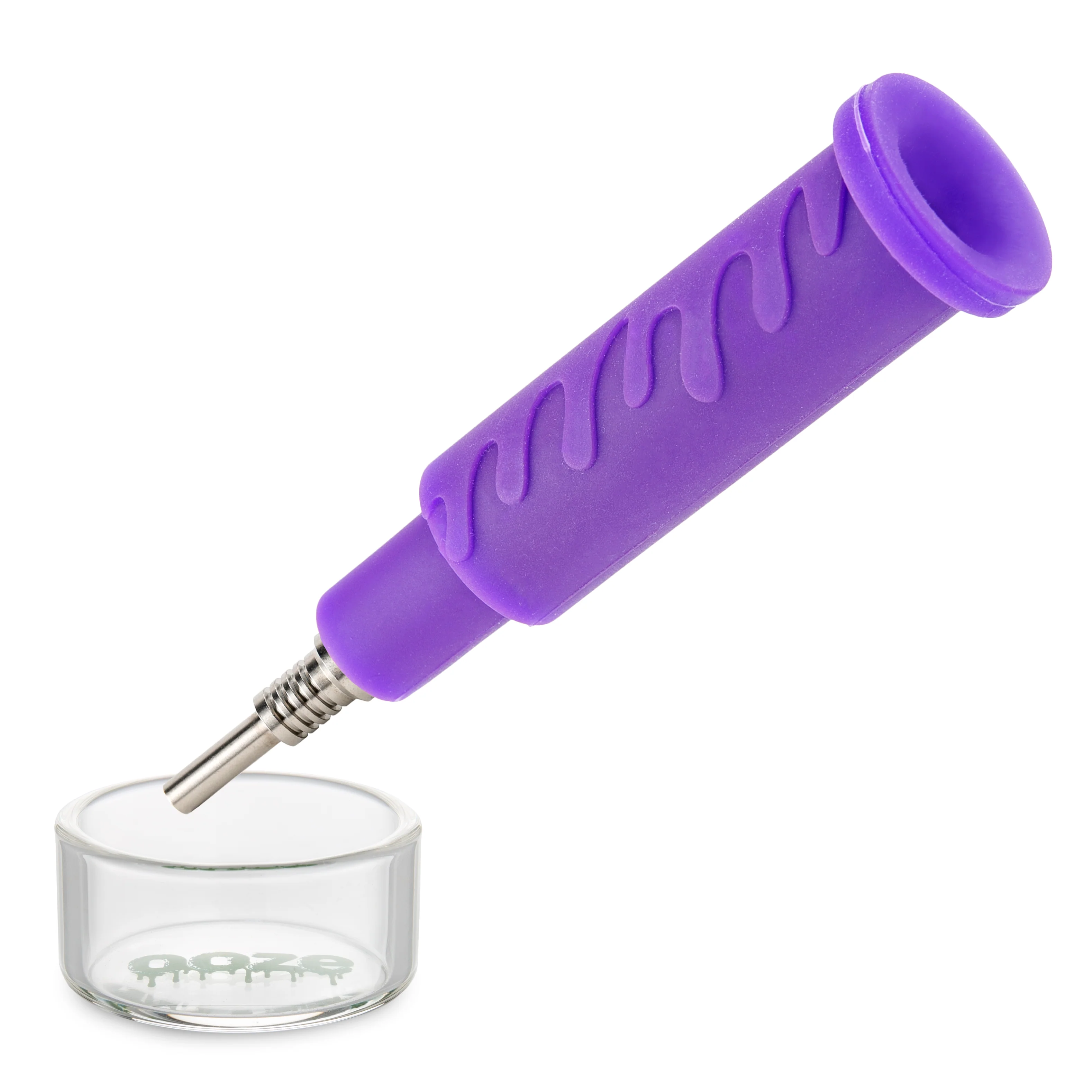Ooze Cranium Silicone Water Pipe, Dab Rig & Dab Straw - Ultra Purple - Image 5