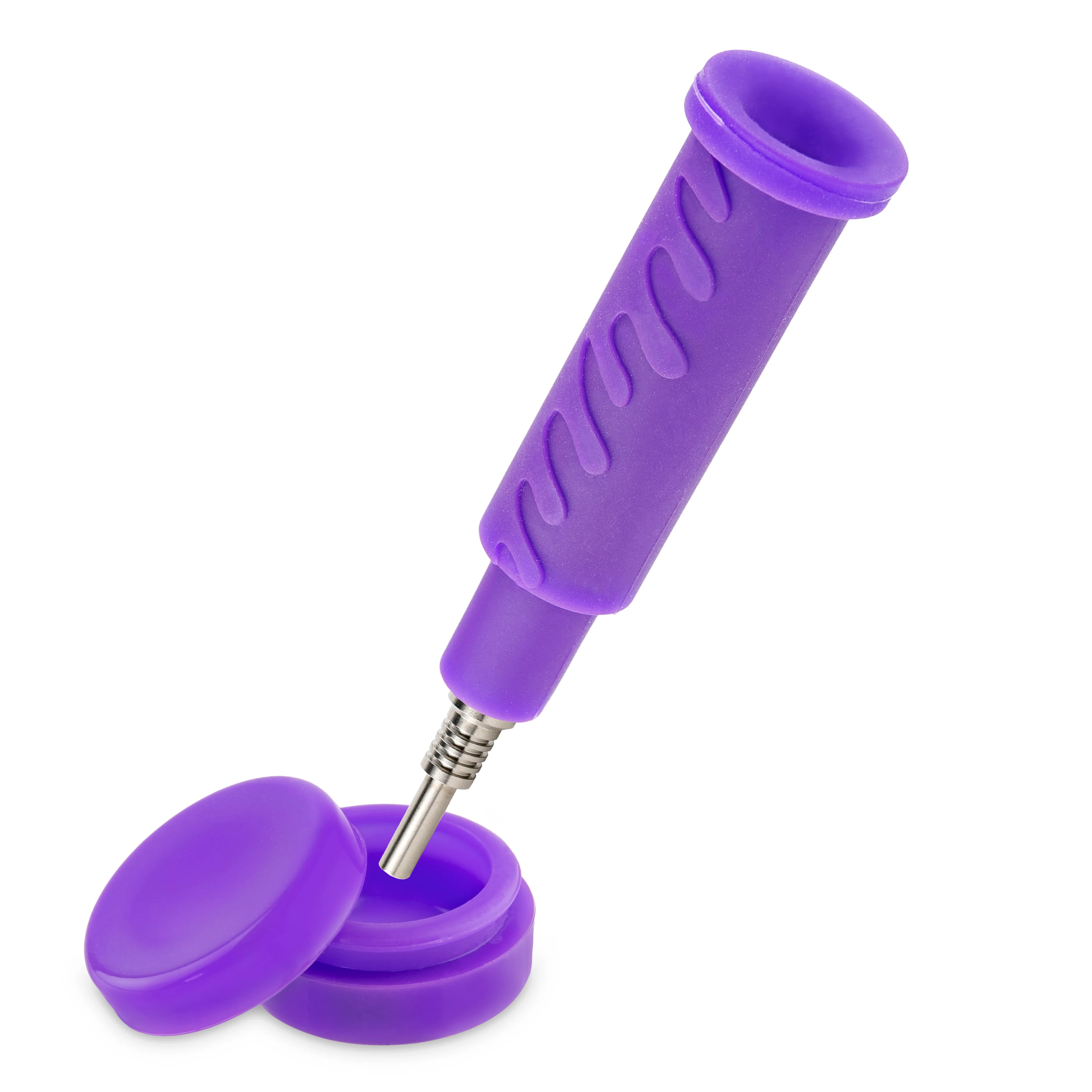 Ooze Cranium Silicone Water Pipe, Dab Rig & Dab Straw - Ultra Purple - Image 8