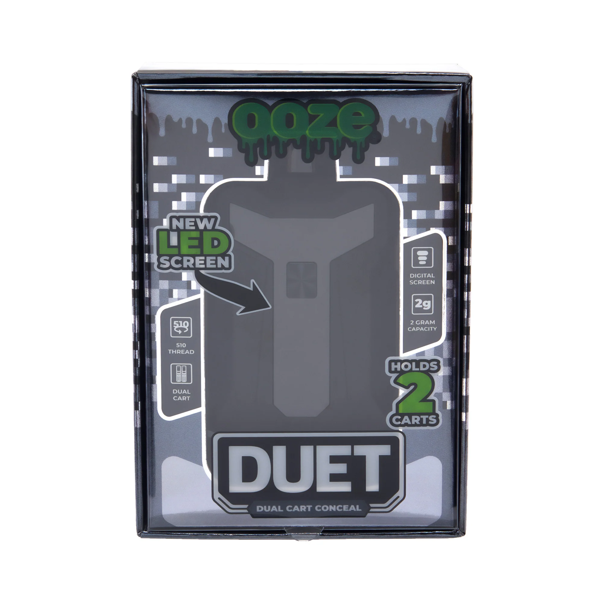 Duet – 650 mAh Dual Cart Conceal Battery - Black - Image 5
