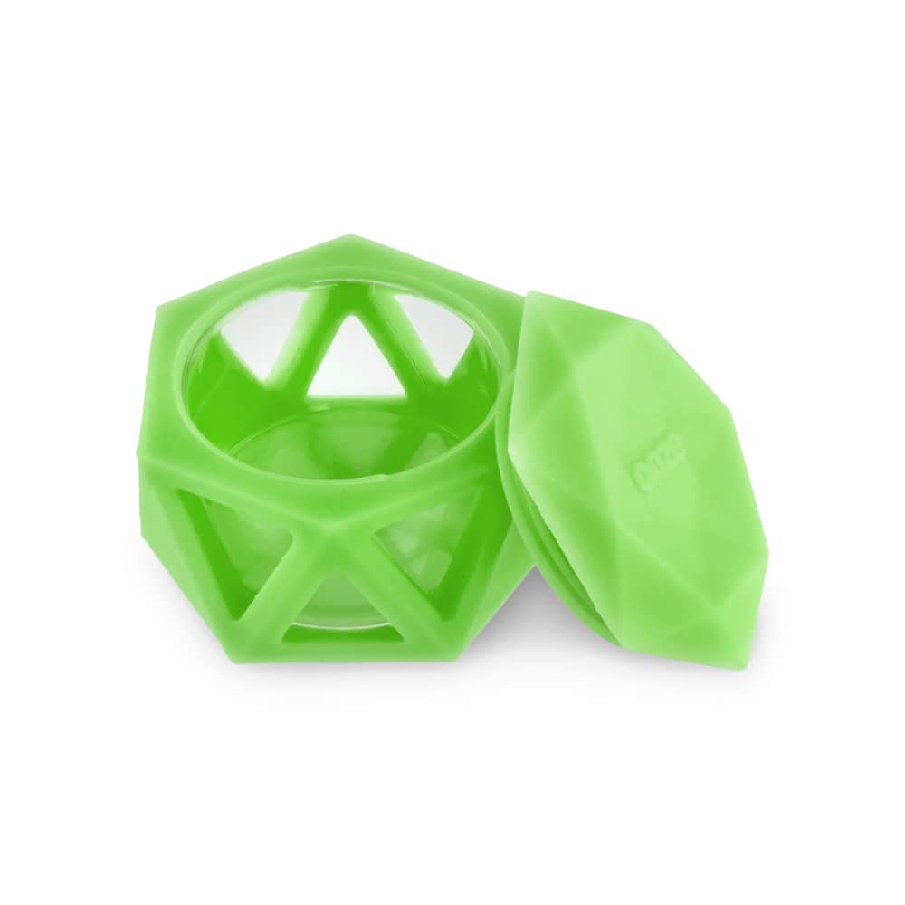 Geode Silicone & Glass Container - Green - Image 2