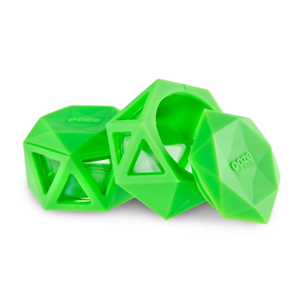 Geode Silicone & Glass Container - Green - Image 5