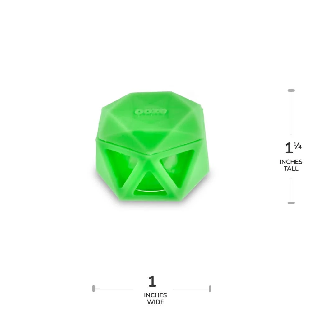 Geode Silicone & Glass Container - Green - Image 8