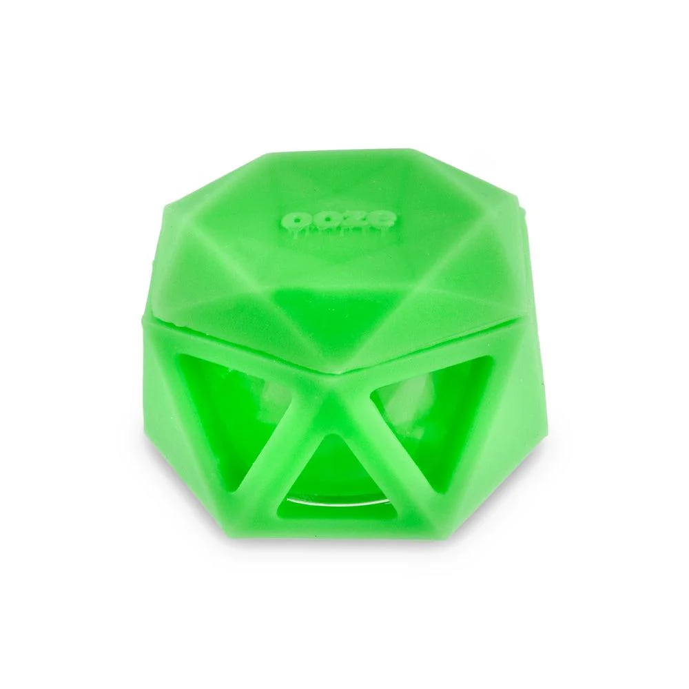 Geode Silicone & Glass Container - Green - Image 9