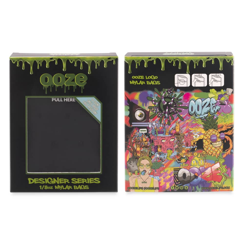 Ooze Designer Series 1-8 Ounce Mylar Bag 10-Pack Box - Logo - Image 7