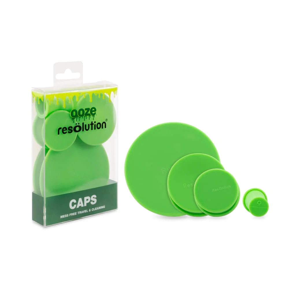 Ooze Resolution Silicone 4pk Res Caps – Green - Image 8