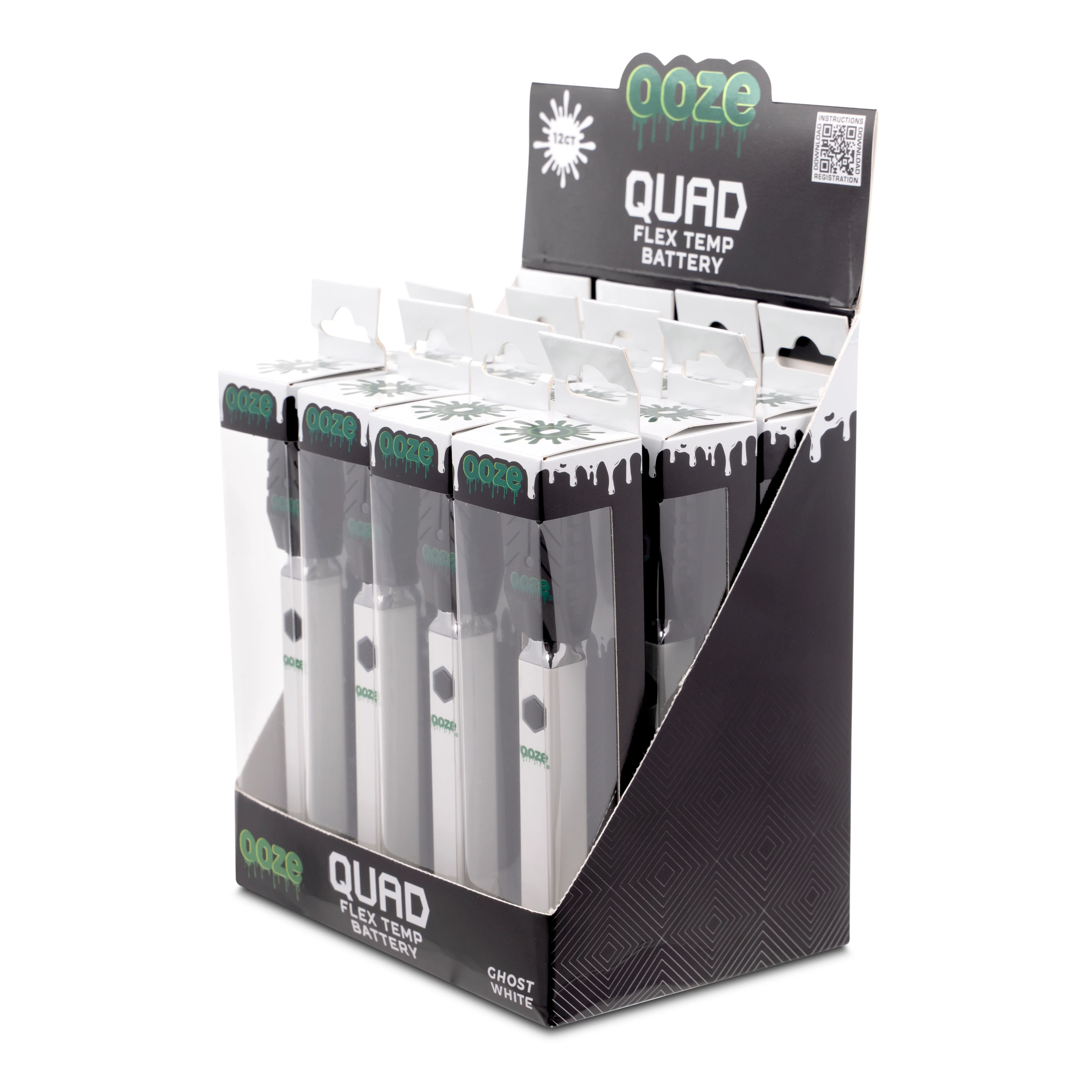 Quad - 500 mAh Square Flex Temp Battery - Ghost White - Image 13