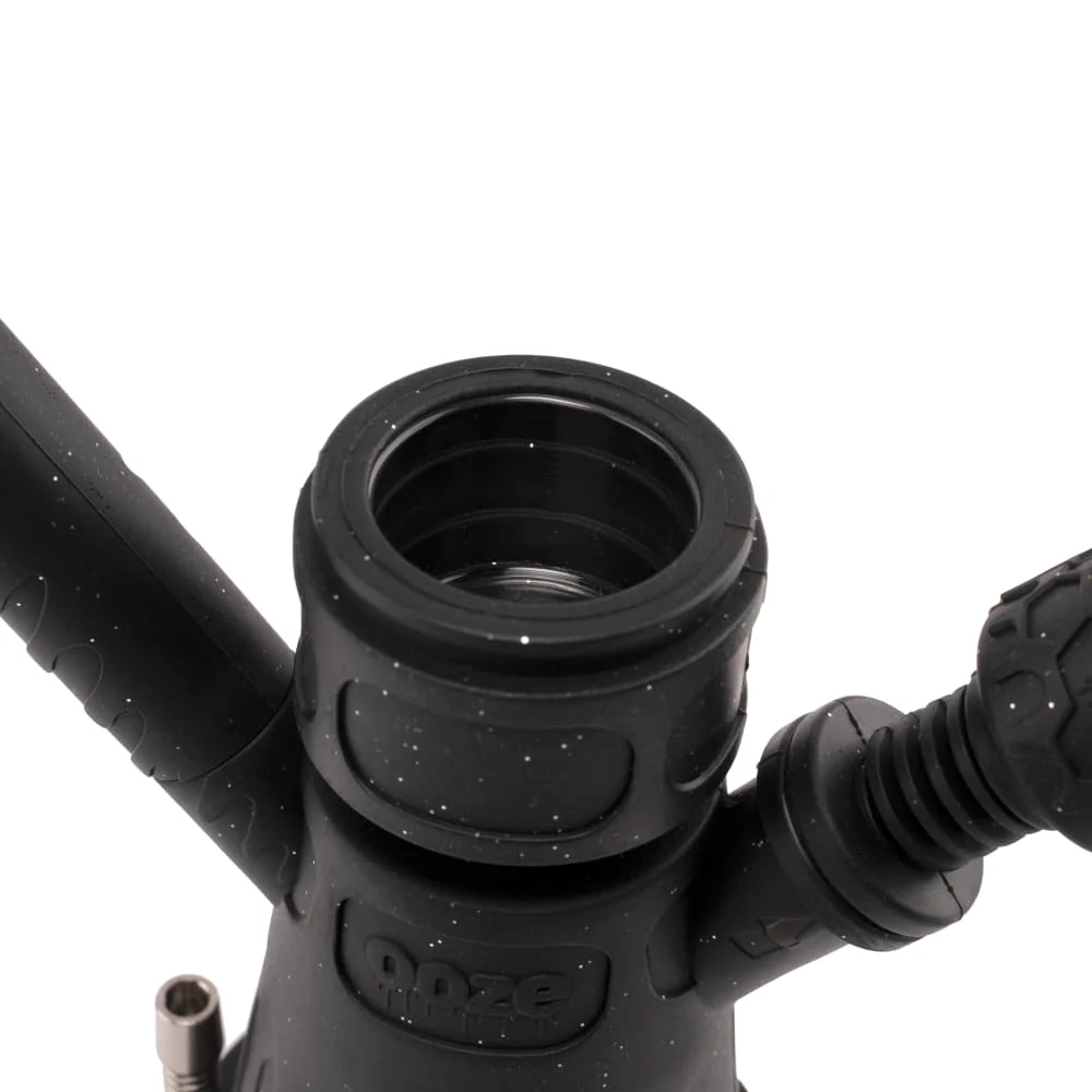 Ooze Hyborg Silicone Water Pipe, Dab Rig & Dab Straw - Shimmer Black - Image 6