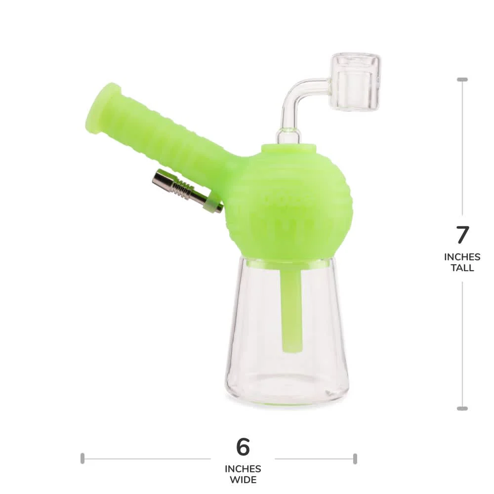Blaster - Silicone Glass 4-In-1 Hybrid - Green Glow - Image 11