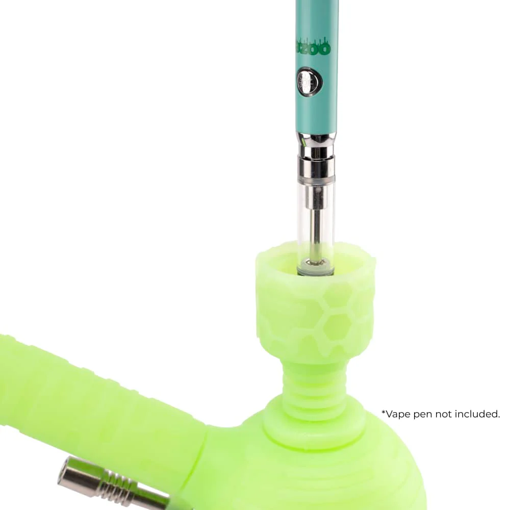Blaster - Silicone Glass 4-In-1 Hybrid - Green Glow - Image 3