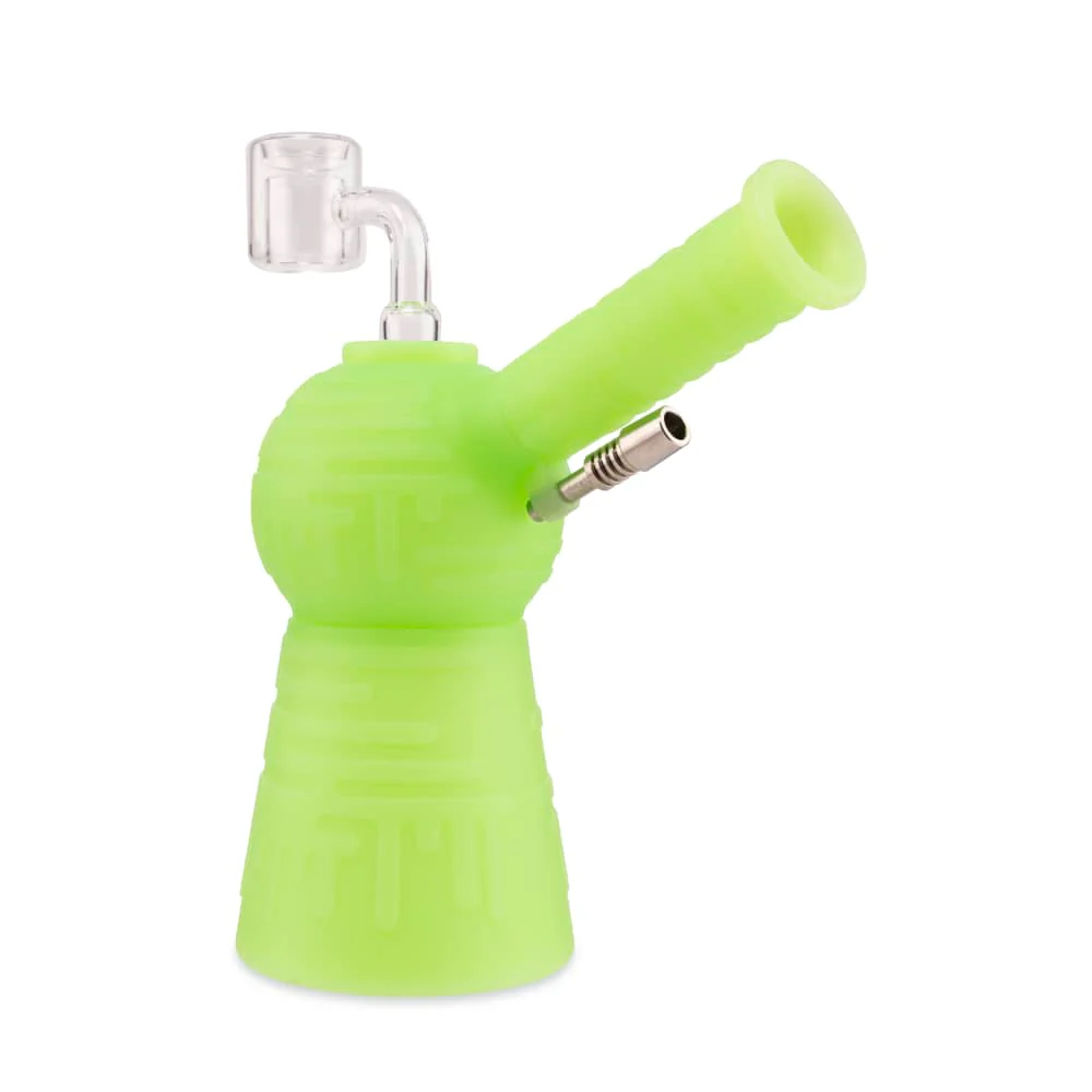 Blaster - Silicone Glass 4-In-1 Hybrid - Green Glow - Image 5