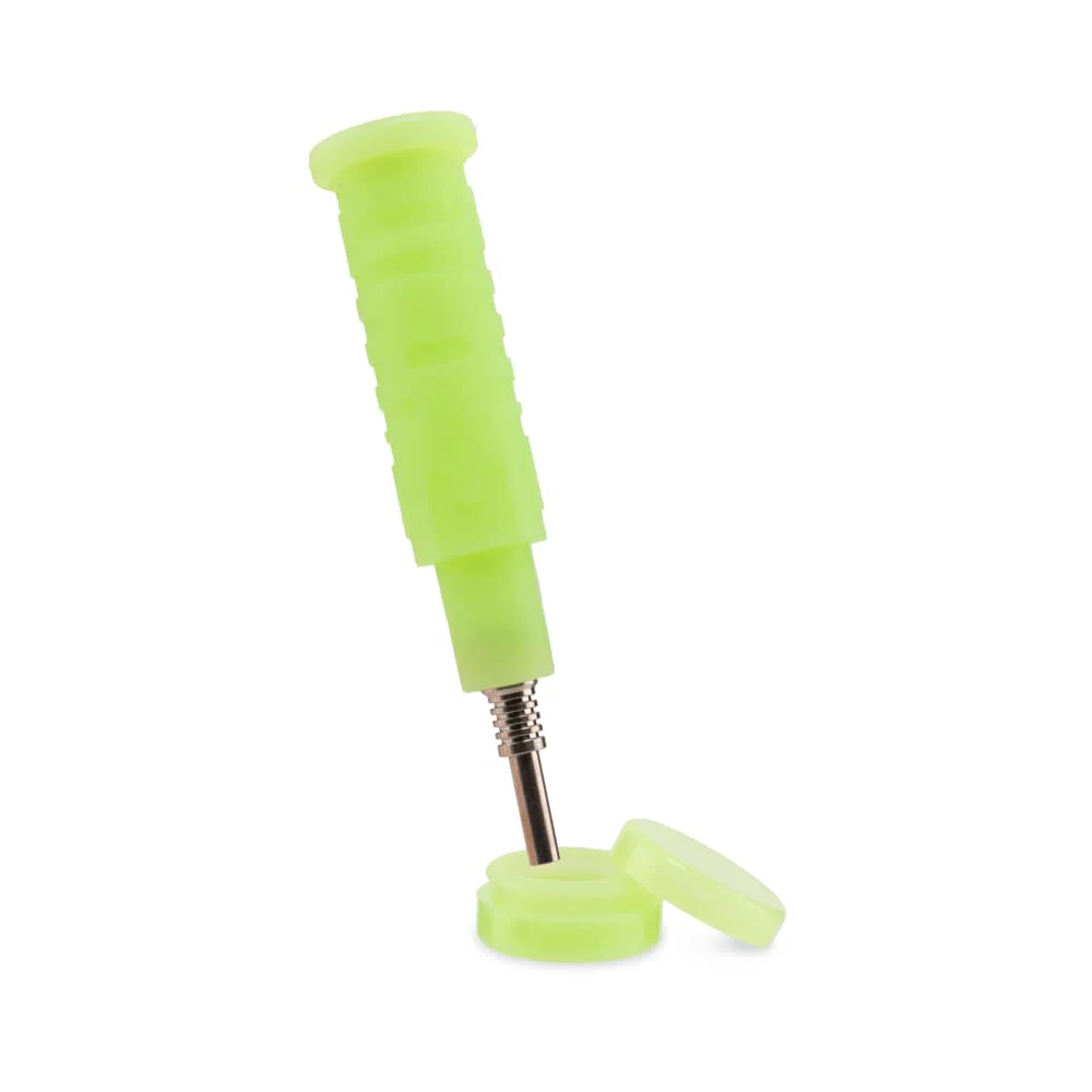 Blaster - Silicone Glass 4-In-1 Hybrid - Green Glow - Image 7