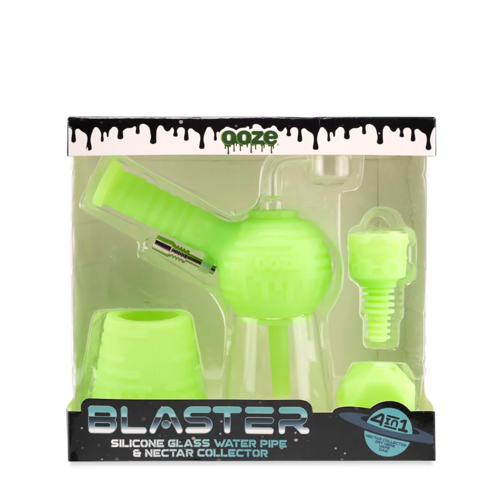 Blaster - Silicone Glass 4-In-1 Hybrid - Green Glow - Image 8