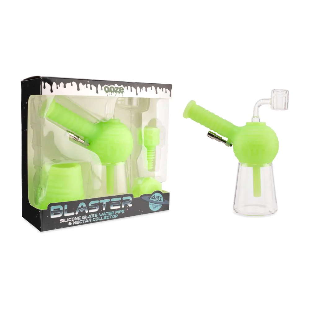 Blaster - Silicone Glass 4-In-1 Hybrid - Green Glow - Image 9