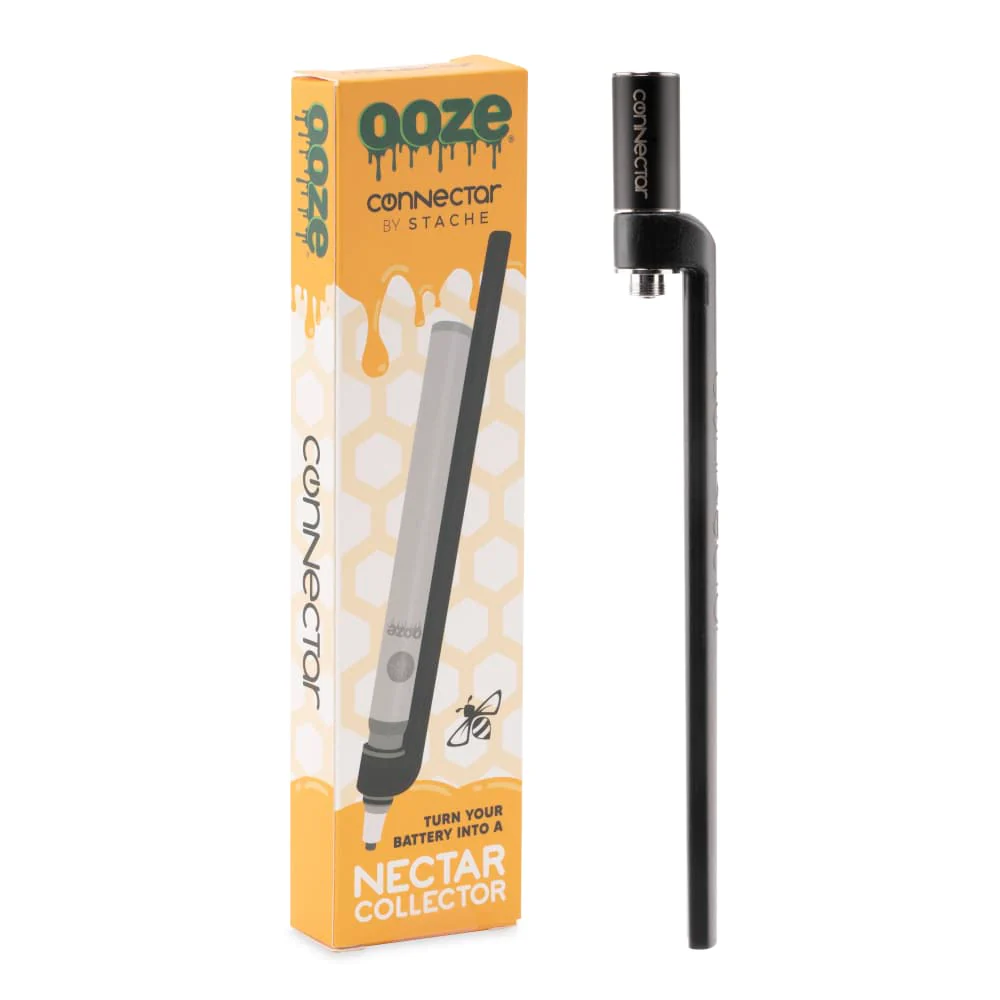 Ooze X Stache Connectar - 510 Dab Straw Attachment - Black - Image 6