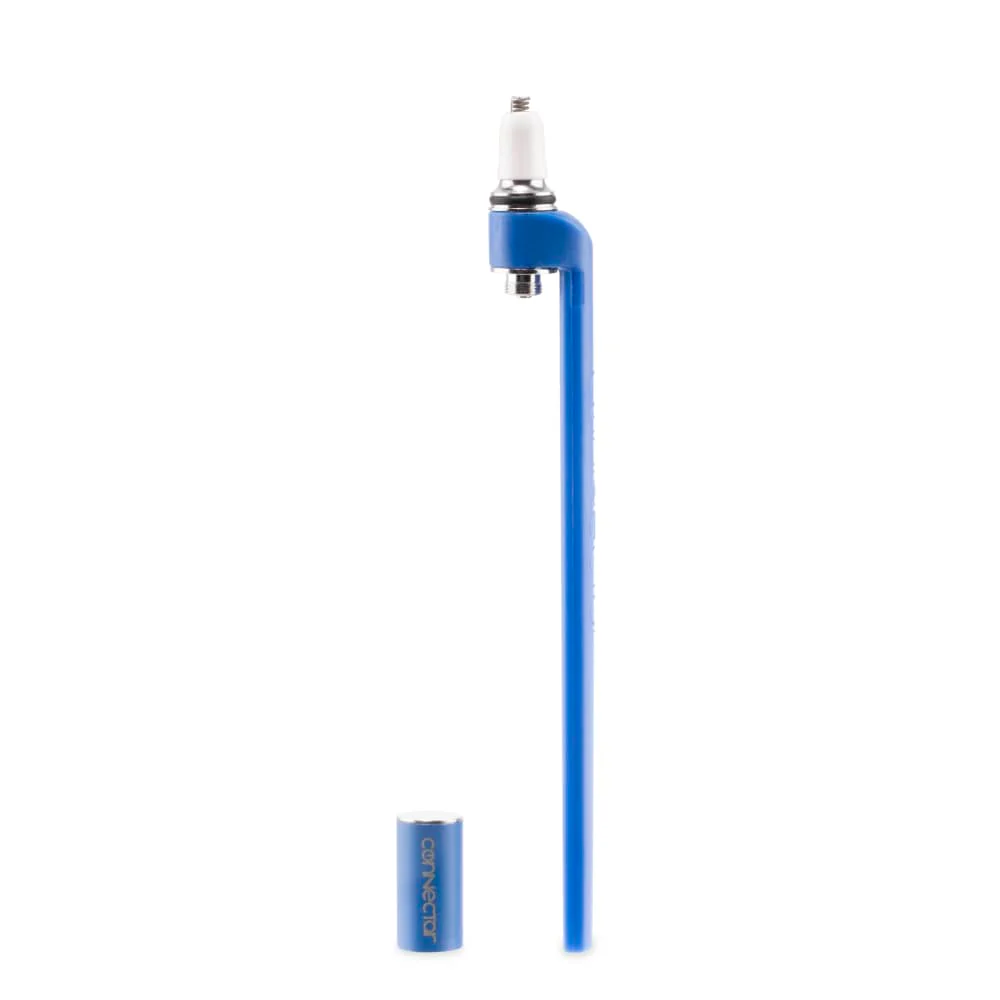 Ooze X Stache Connectar - 510 Dab Straw Attachment - Blue - Image 3