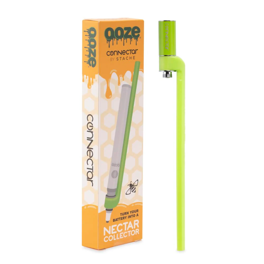Ooze X Stache Connectar - 510 Dab Straw Attachment - Green - Image 7