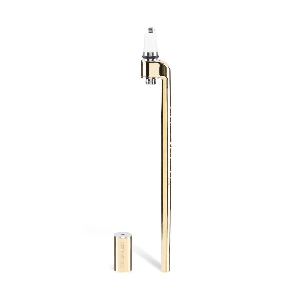 Ooze X Stache Connectar - 510 Dab Straw Attachment - Gold - Image 4