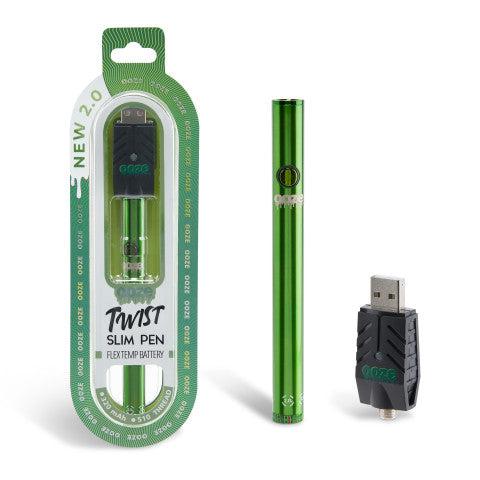 Twist Slim Pen 2.0 - 320 mAh Flex Temp Battery - Slime Green - Image 5