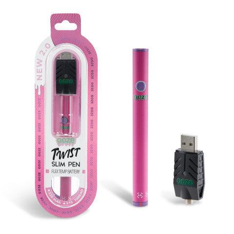 Twist Slim Pen 2.0- 320 mAh Flex Temp Battery - Atomic Pink - Image 5