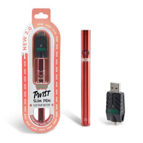 Twist Slim Pen 2.0 - 320 mAh Flex Temp Battery - Ruby Red - Image 5