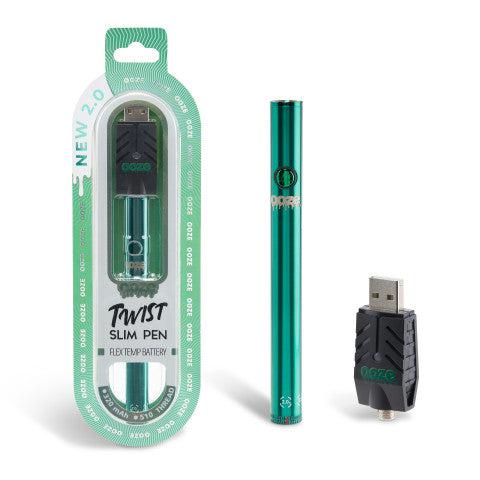 Twist Slim Pen 2.0 - 320 mAh Flex Temp Battery - Aqua Teal - Image 4