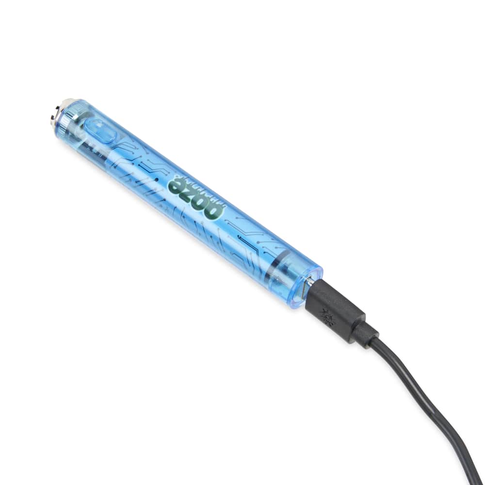 Slim Clear Series Transparent 510 Vape Battery – Sapphire Blue - Image 3