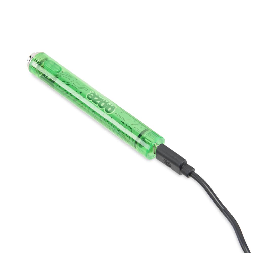 Slim Clear Series Transparent 510 Vape Battery – Slime Green - Image 3