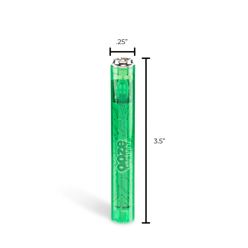 Slim Clear Series Transparent 510 Vape Battery – Slime Green - Image 4
