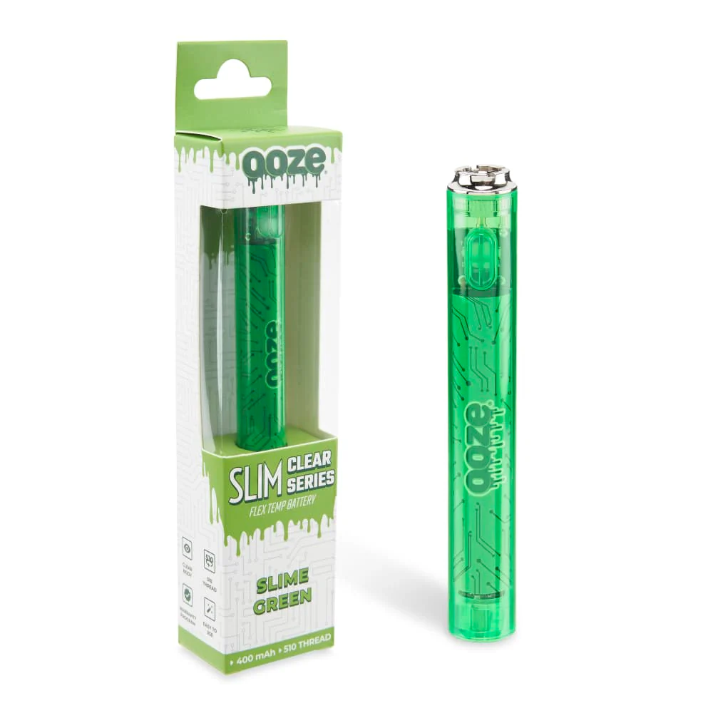 Slim Clear Series Transparent 510 Vape Battery – Slime Green - Image 6
