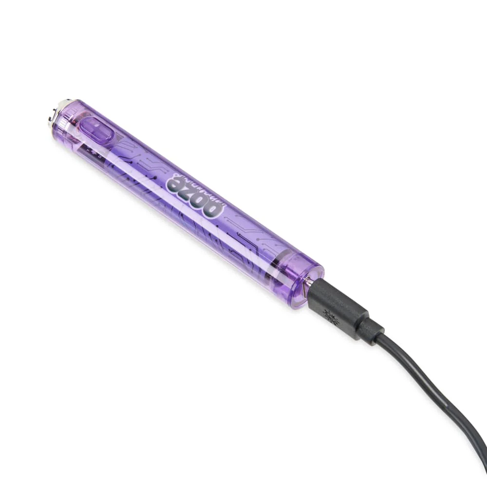 Slim Clear Series Transparent 510 Vape Battery – Ultra Purple - Image 5