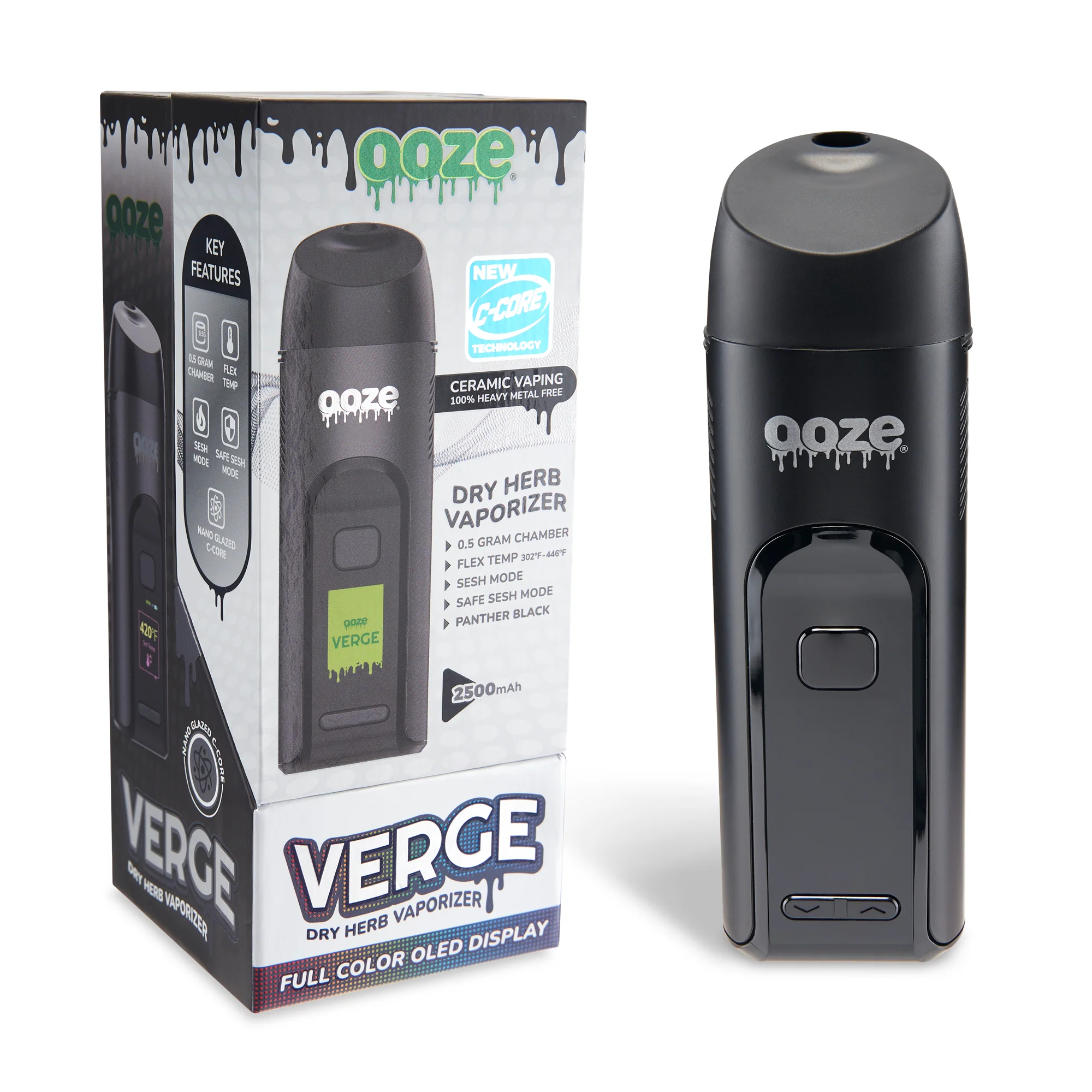 Verge – 2500 mAh Dry Herb Vaporizer - Panther Black - Image 9