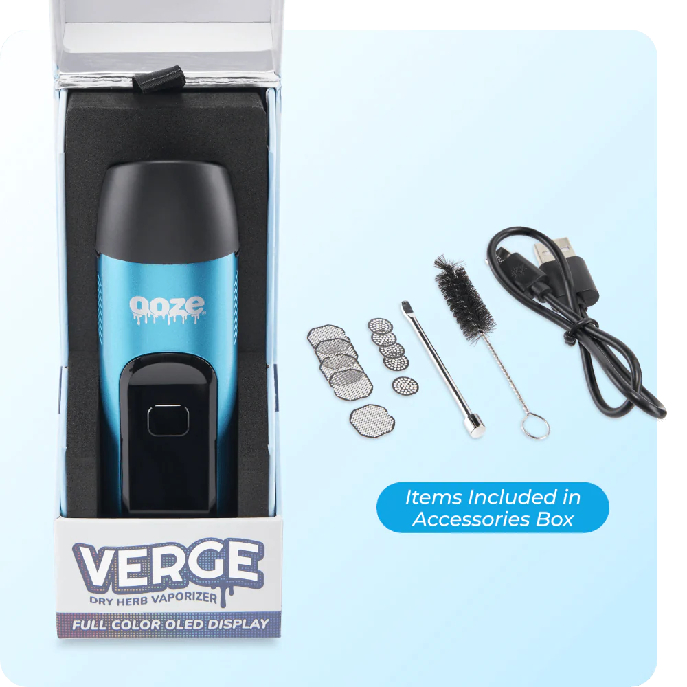 Verge – 2500 mAh Dry Herb Vaporizer - Arctic Blue - Image 5