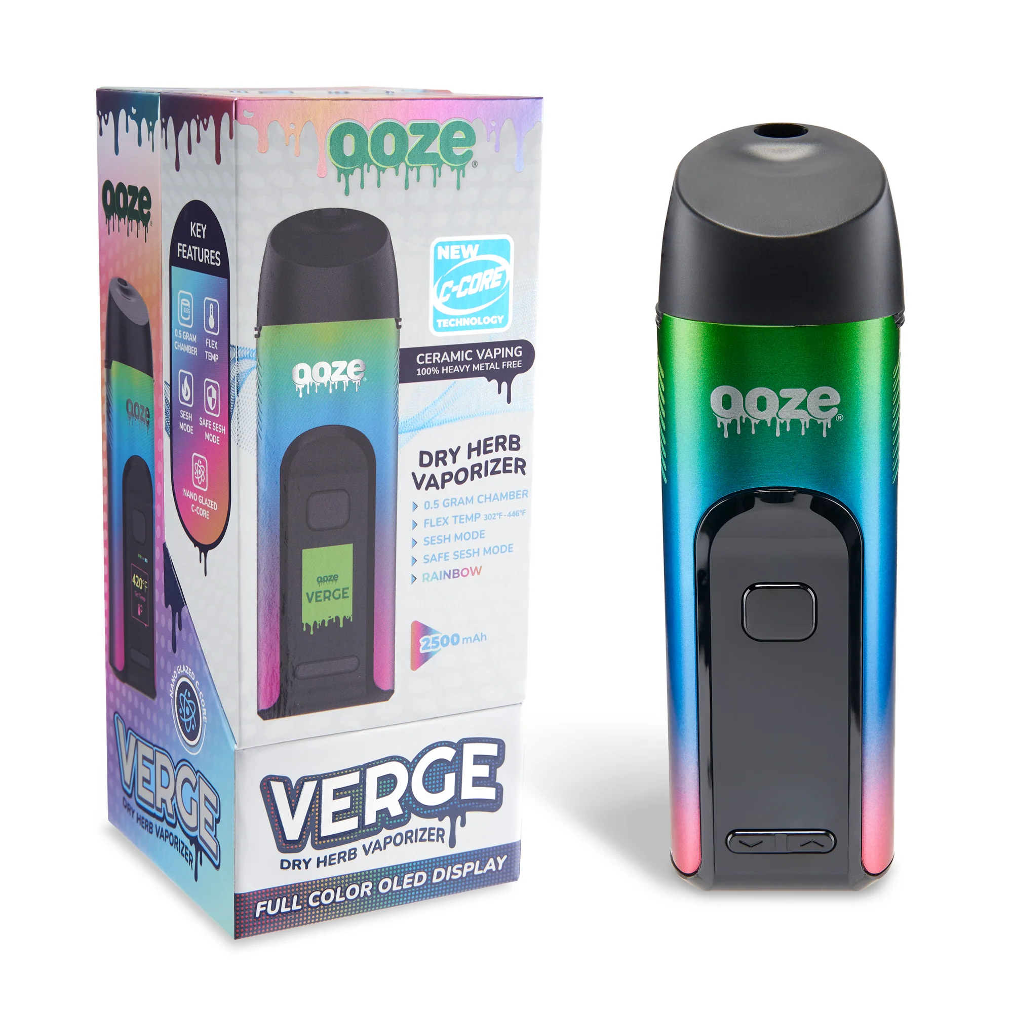 Verge – 2500 mAh Dry Herb Vaporizer - Rainbow - Image 11