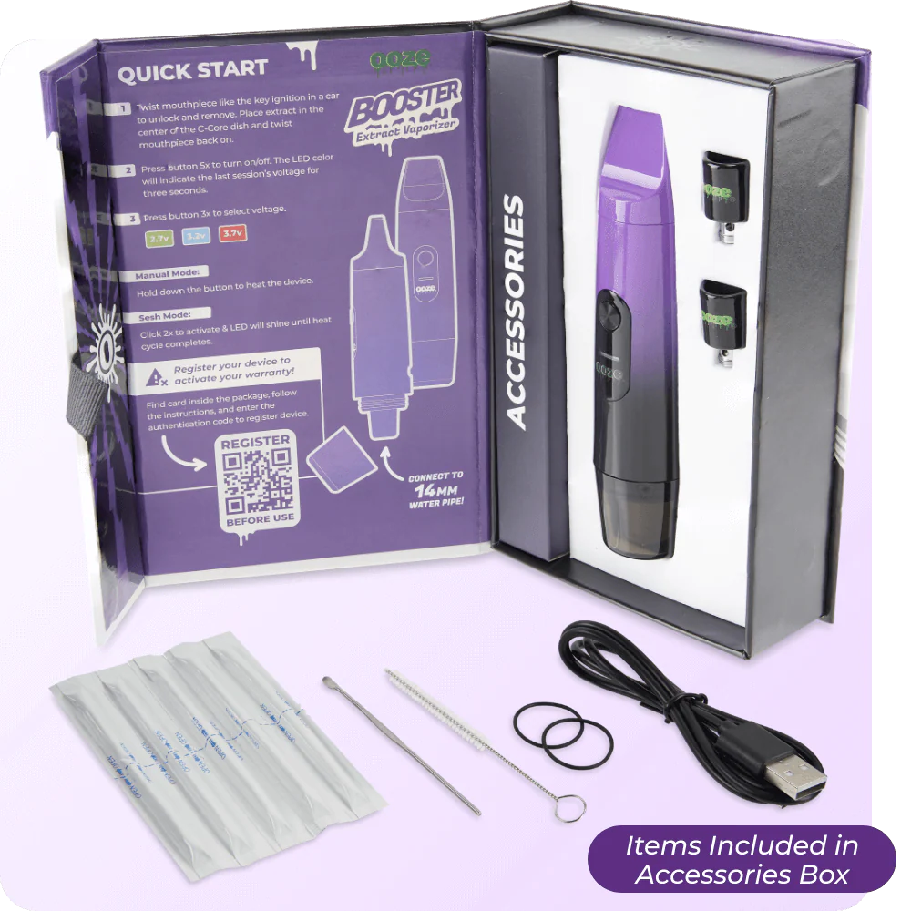Booster Extract Vaporizer – C-Core 1100 mAh – Galaxy Purple - Image 6