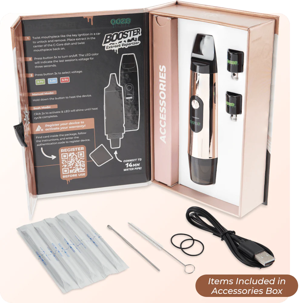 Booster Extract Vaporizer – C-Core 1100 mAh – Black Rose - Image 8