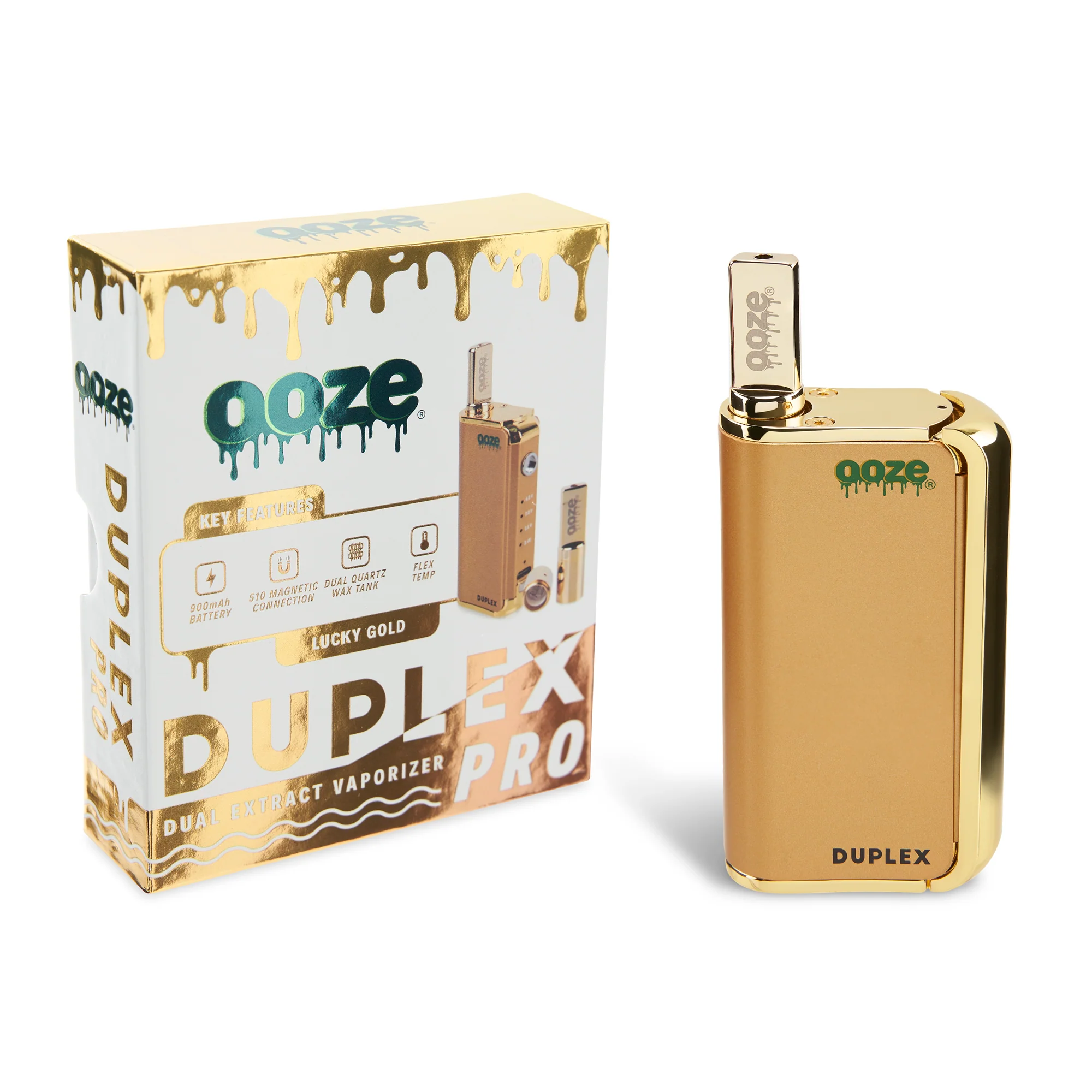 Duplex Pro – 900 mAh – Cartridge & Wax Vaporizer - Lucky Gold - Image 8