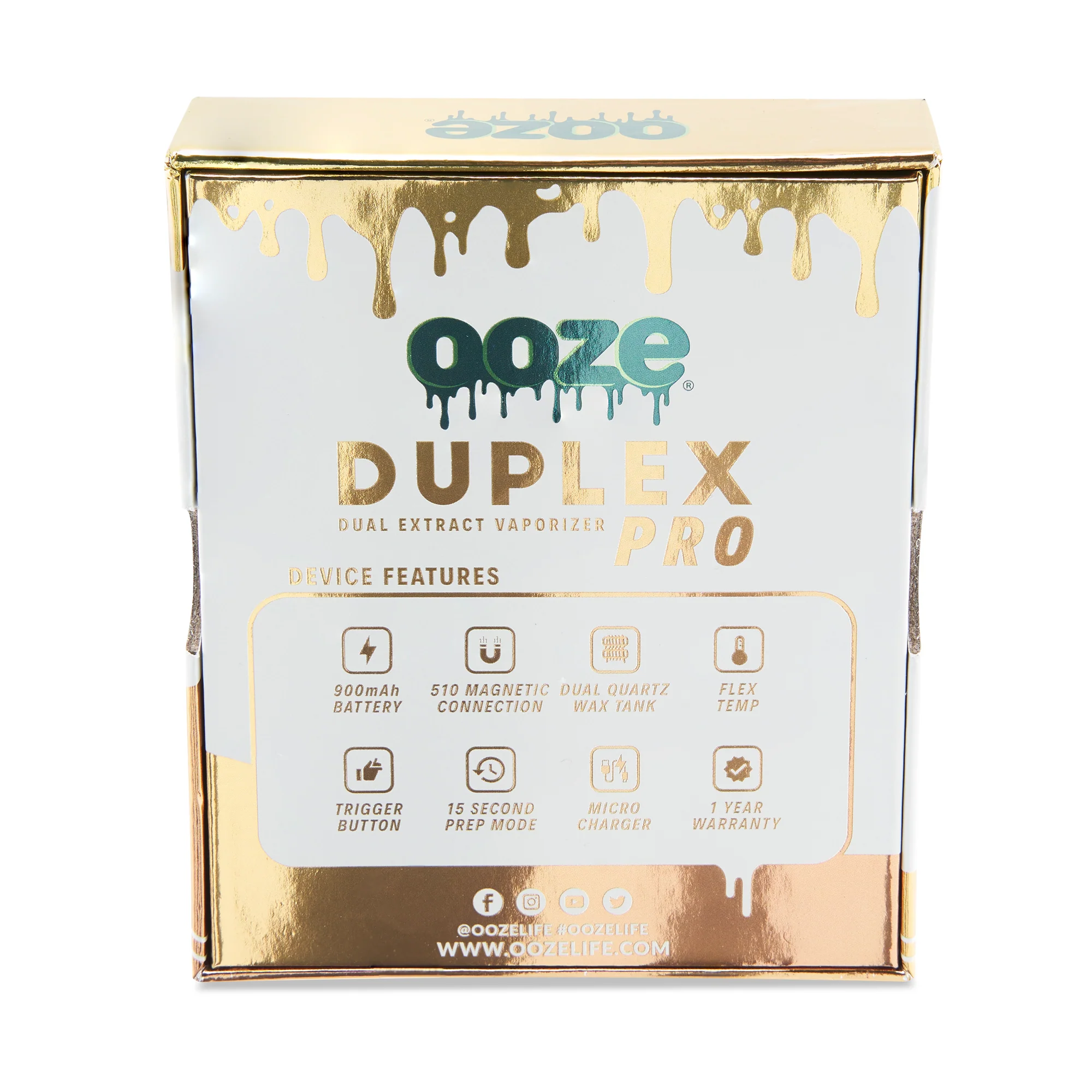 Duplex Pro – 900 mAh – Cartridge & Wax Vaporizer - Lucky Gold - Image 9