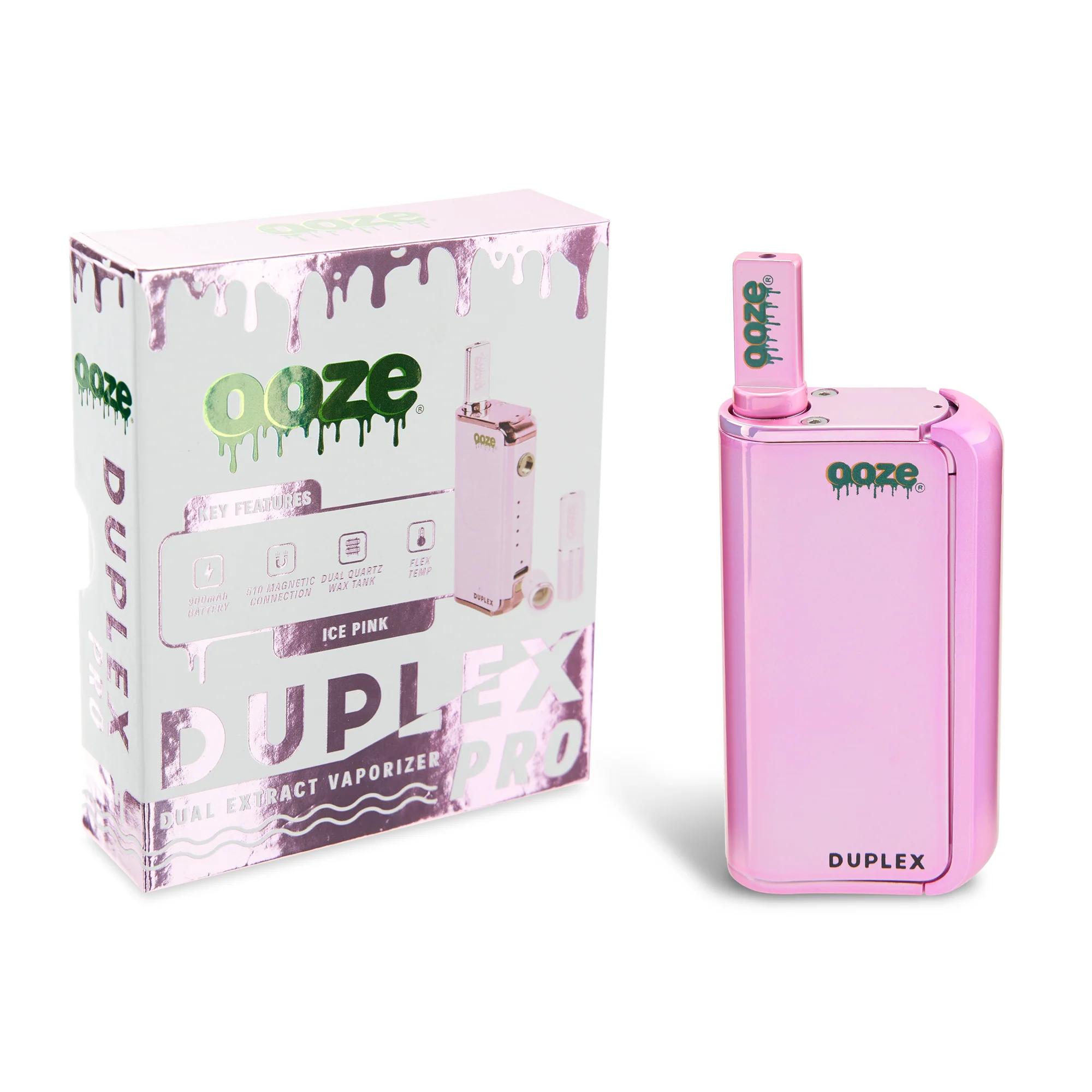 Duplex Pro – 900 mAh – Cartridge & Wax Vaporizer - Ice Pink - Image 8