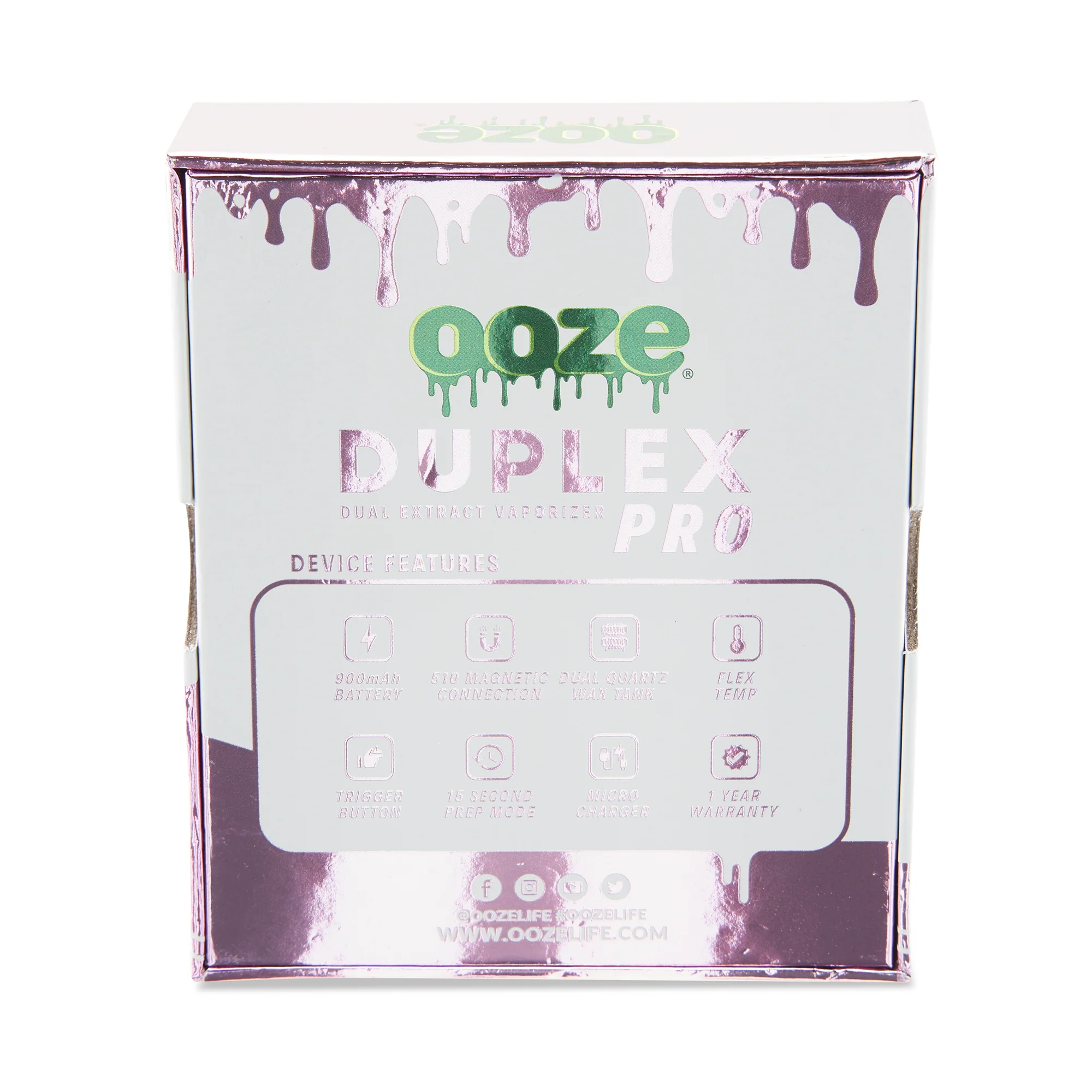 Duplex Pro – 900 mAh – Cartridge & Wax Vaporizer - Ice Pink - Image 9