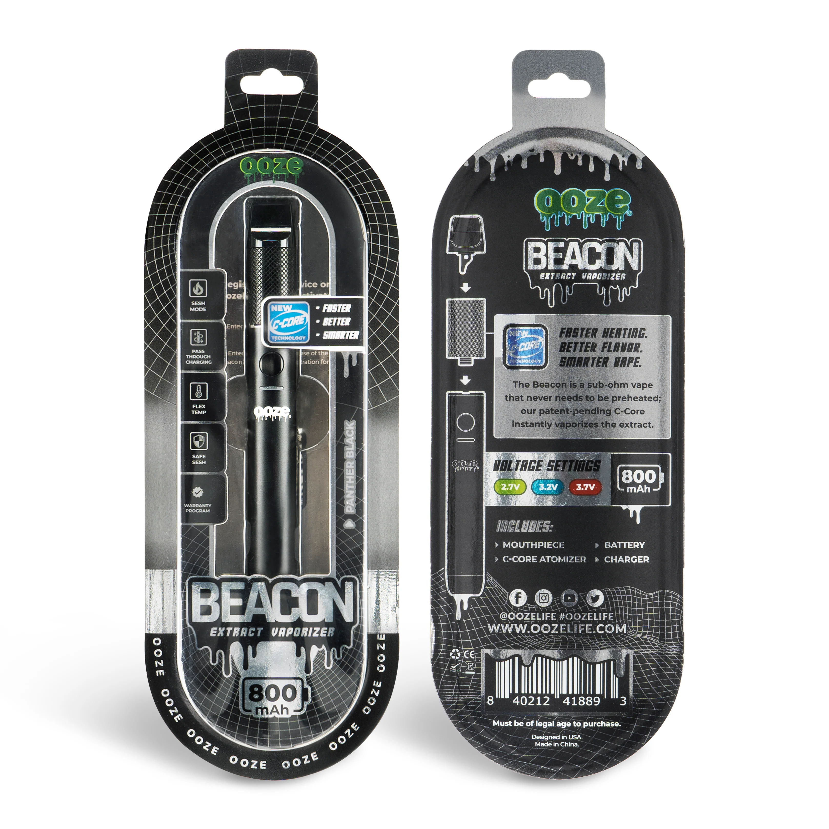 Beacon Extract Vaporizer – C-Core 800 mAh - Panther Black - Image 10