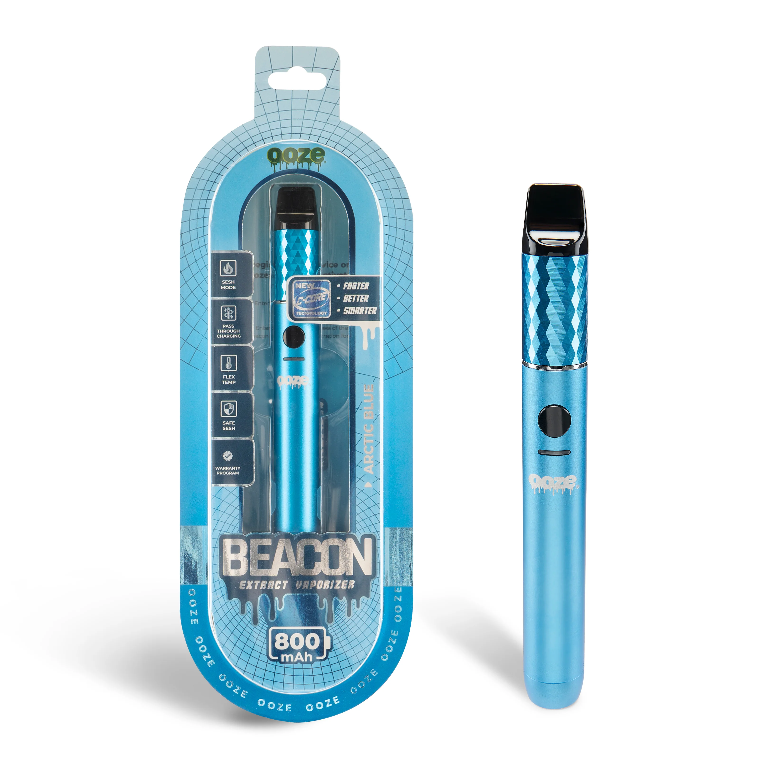 Beacon Extract Vaporizer – C-Core 800 mAh - Arctic Blue - Image 9
