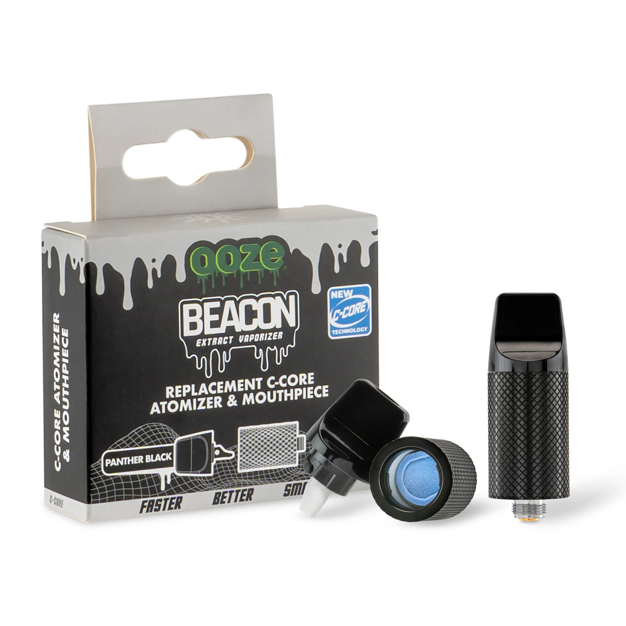Beacon Onyx Atomizer & Mouthpiece Replacement 2-Pack - Panther Black - Image 4