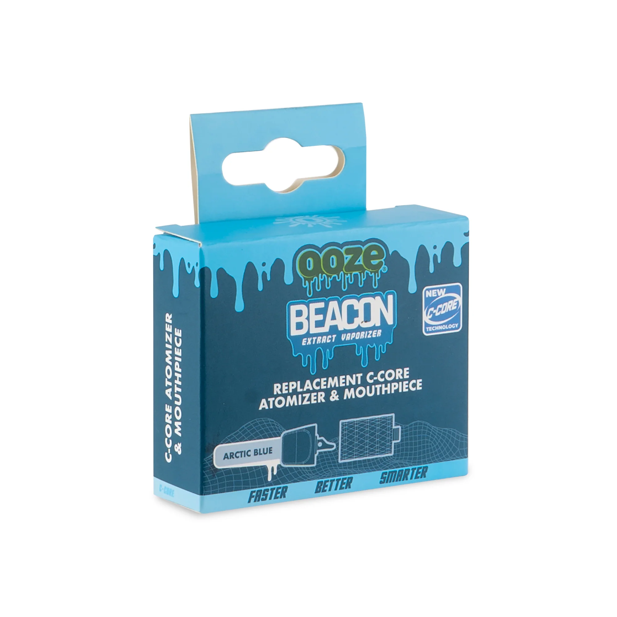 Beacon Onyx Atomizer & Mouthpiece Replacement 2-Pack - Arctic Blue - Image 5