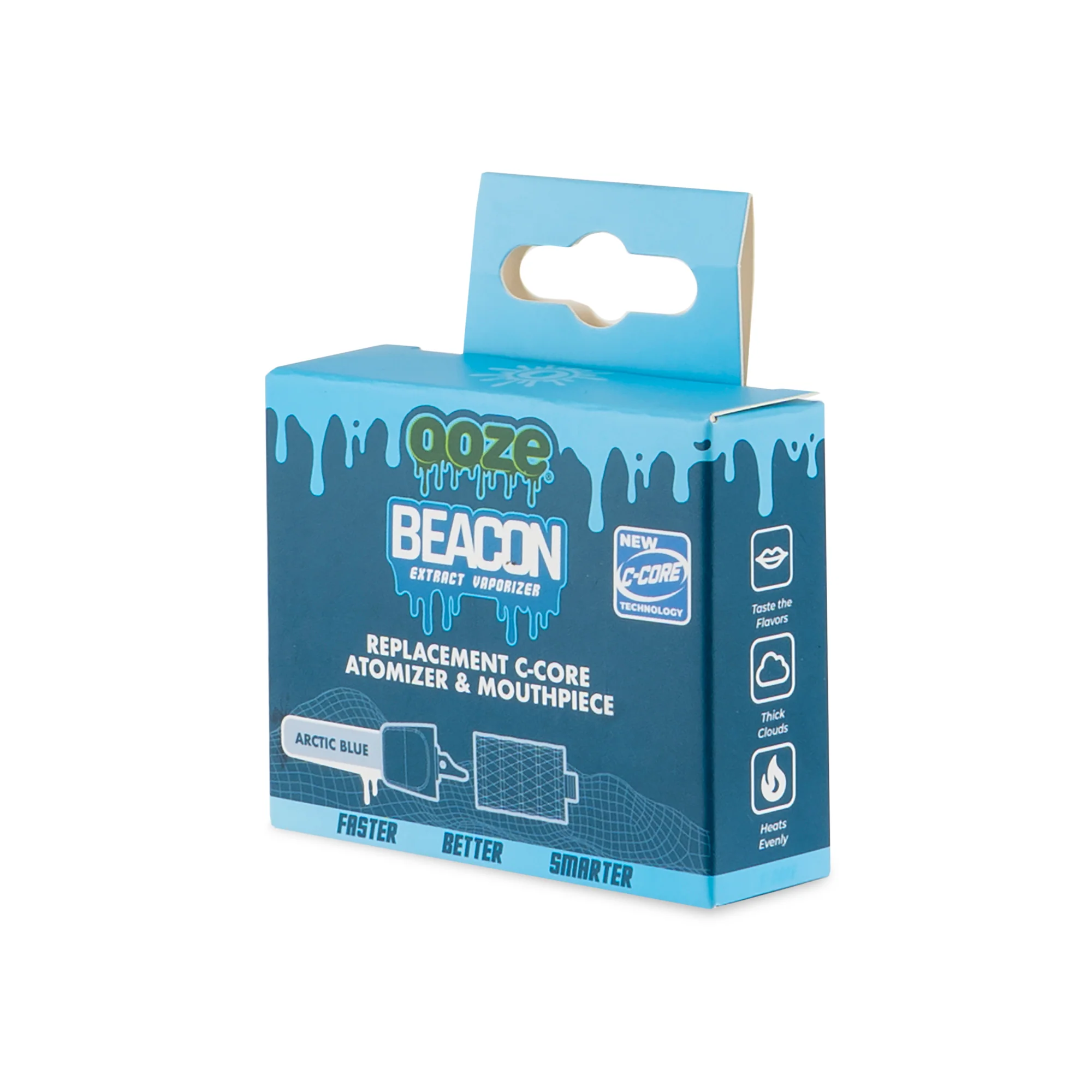 Beacon Onyx Atomizer & Mouthpiece Replacement 2-Pack - Arctic Blue - Image 6