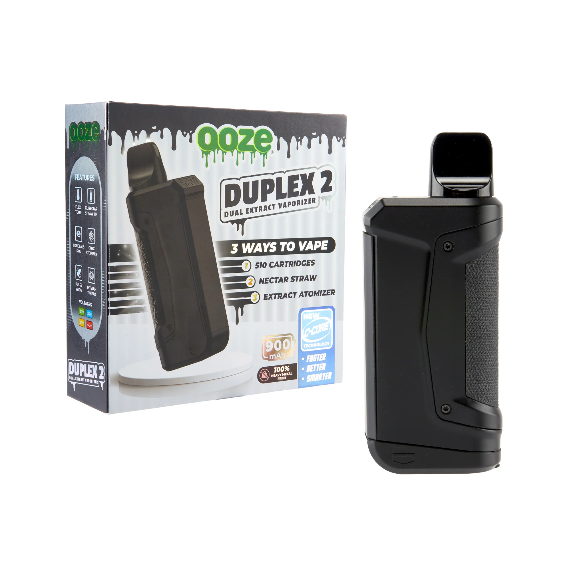 Duplex 2 – 900 mAh C-Core Vaporizer - Panther Black - Image 10